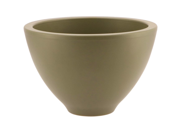 <h4>Vinci Shaded Olive Drab Bowl Sphere 23x15cm</h4>
