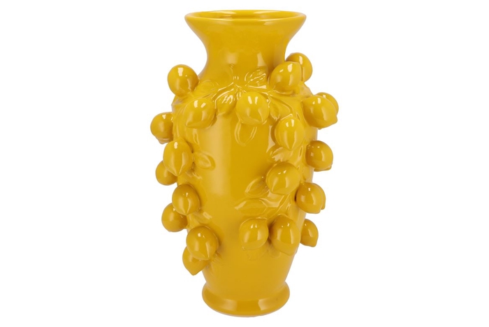 <h4>Fruit Lemon Yellow Vase 24x38cm</h4>