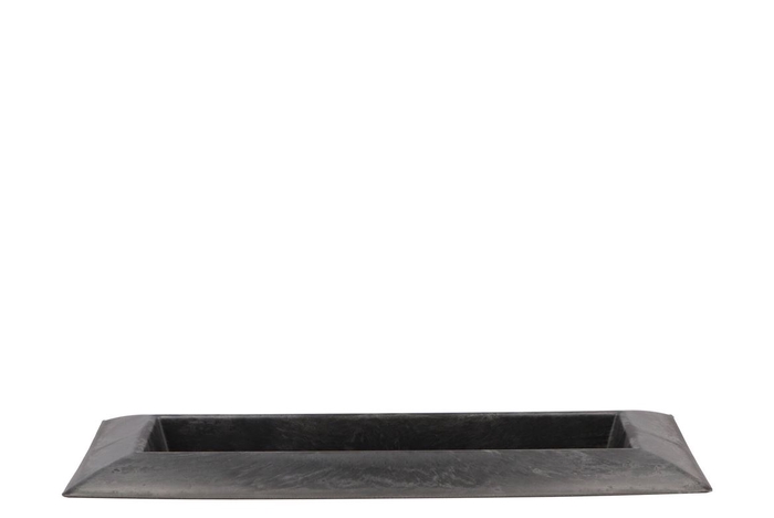 Melamine Grey Tray Rectangle 36x17x3cm