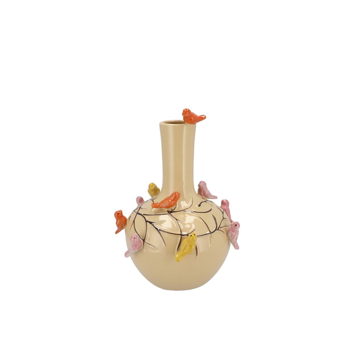 <h4>Bird Vase Sand Tube 16x17cm</h4>