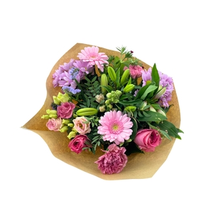 Bouquet biedermeier kim large pink