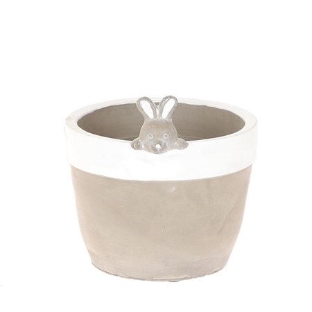 <h4>Easter Ceramics rabbit pot d11*11.5cm</h4>