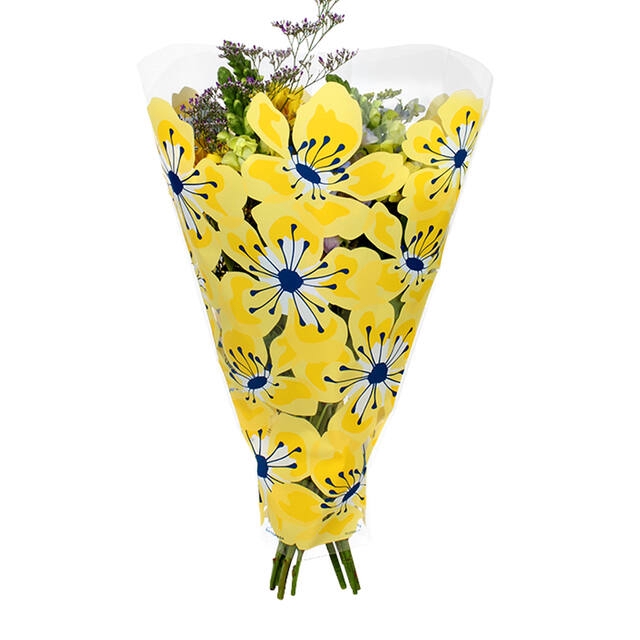 <h4>Sleeves 52x35x10cm OPP35 Floralia yellow</h4>