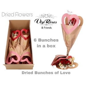 DRIED BOUQUET BUNCHES OF LOVE