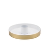 Marrakech White Candle Plate 10x10x2,5cm