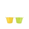 Zinc Basic Yellow/green Ears Bucket 16x14cm