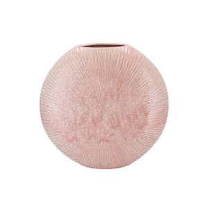 Jada Pink Oval Vase Active Glaze 40x11cm