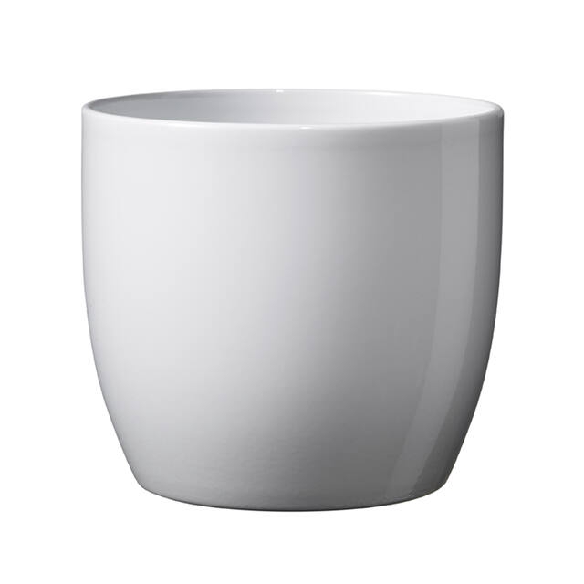 <h4>Pot Basel Ceramics Ø14xH13cm white shiny</h4>