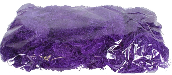 Coco fibre 250gram in poly purple
