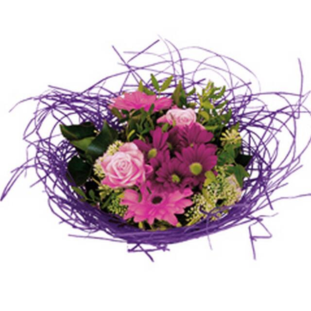 <h4>Bouquet holder woody Ø20cm lilac</h4>