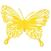 Bijsteker Vlinder baroque 9x10cm+50cm stok geel