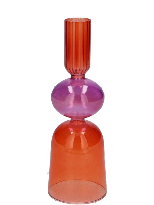 <h4>DF02-665830400 - Candle holder Aviance3 d2.5/6xh18 orange/purple</h4>