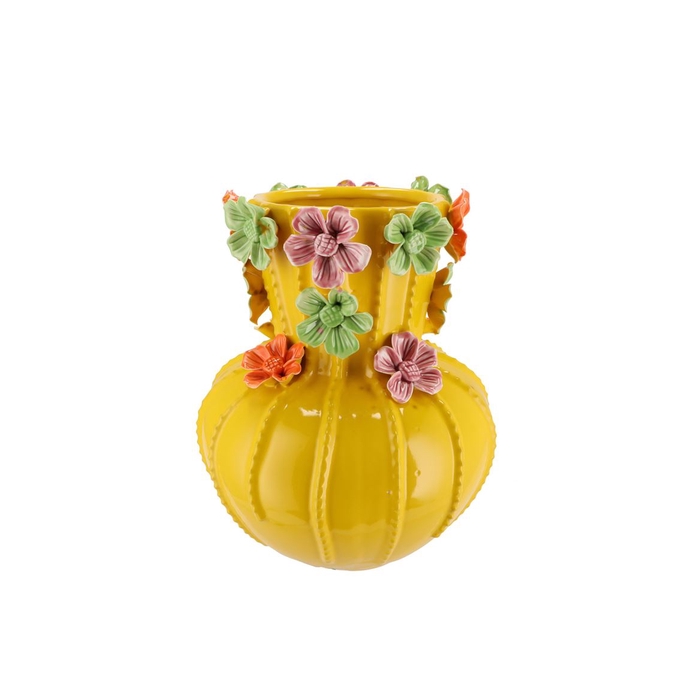<h4>Flower Yellow Vase 22x27cm</h4>