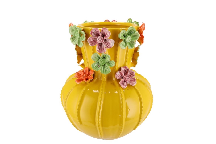 <h4>Flower Yellow Vase 22x27cm</h4>