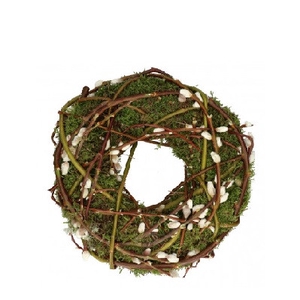 Wreath d30cm Willow catkin