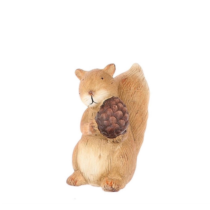 <h4>Autumn Deco squirrel 13.5*9*16.5cm</h4>