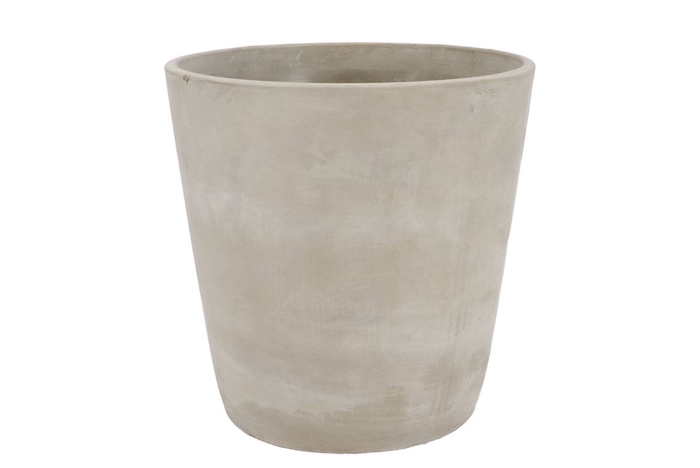 <h4>Concrete Pot Round Grey 24x24cm</h4>