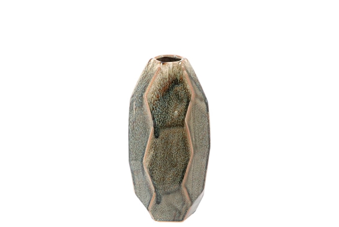 <h4>Jada Green Rock Vase Active Glaze 15x30cm</h4>