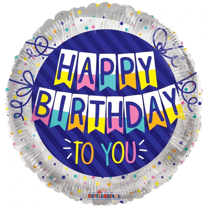 <h4>Party! Balloon Happy Birthday 45cm</h4>
