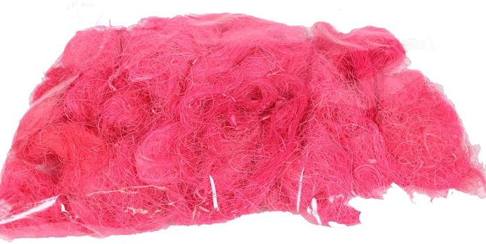 Coco fibre 250gram in poly Light pink