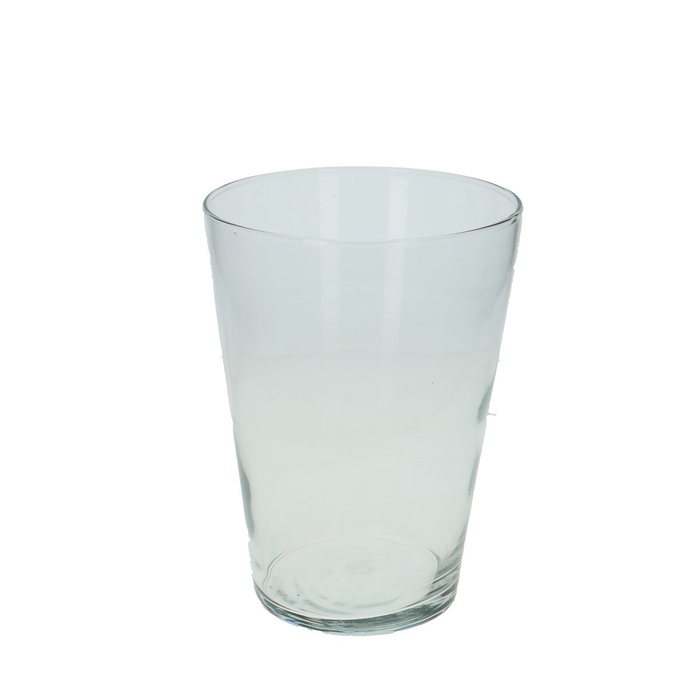 <h4>Glass Vase conical d13.5*19cm</h4>