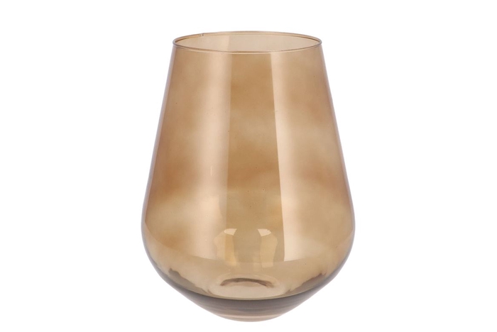 <h4>Mira Sand Glass Wide Vase 22x22x28cm</h4>