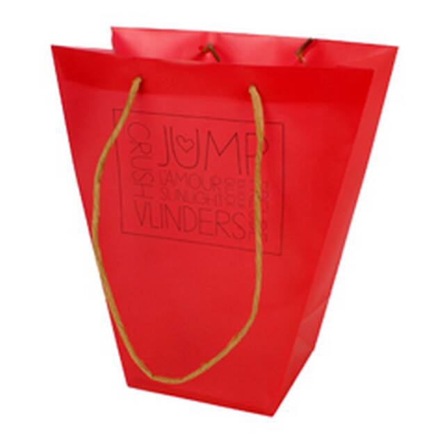<h4>Bag Words PP 24/12x11xH26cm red</h4>