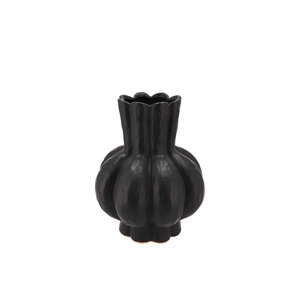 Garlic Black Low Vase 16x19cm