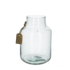 Glass Eco vase Gigi d08.5/14*20cm