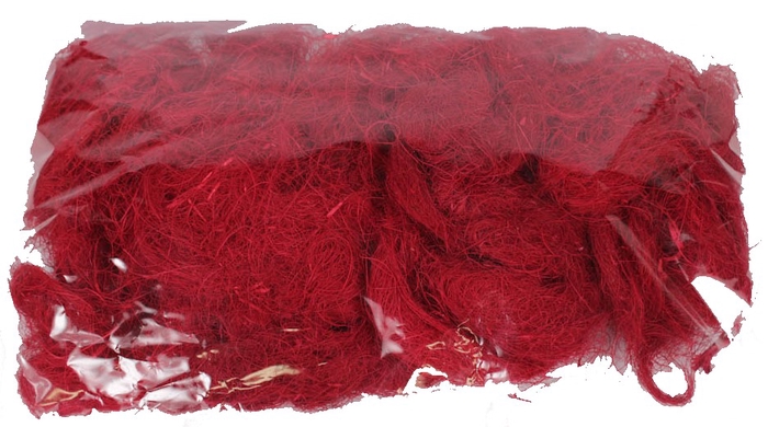 <h4>Coco fibre 250gram in poly red</h4>